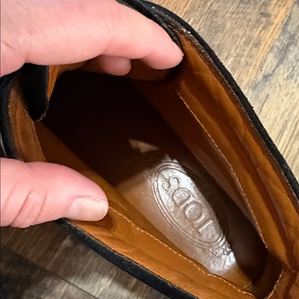 Tod's Black Gommino Suede‎ Desert Boots